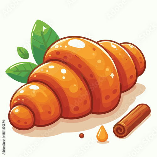 croissant, food, dessert, breakfast, bakery, cafe, delicious, french, pastry, snack, sweet, tasty, bread, meal, fresh, isolated, design, icon, illustration, vector, bake, cuisine, eat, coffee, morning