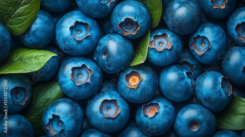 A close-up of fresh, ripe blueberries with a rich blue hue and natural texture