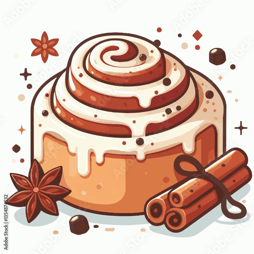 breakfast, bakery, dessert, roll, delicious, cinnamon, sweet, food, snack, bread, bun, pastry, spiral, tasty, cake, sugar, icing, fresh, dough, homemade, cinnamon roll, cream, background, bake, glazed
