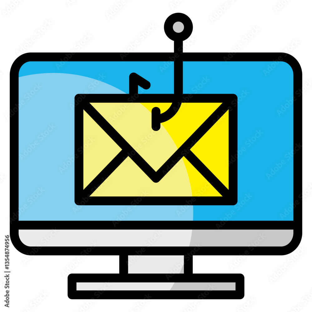 Phishing Attack  Icon Element For Design