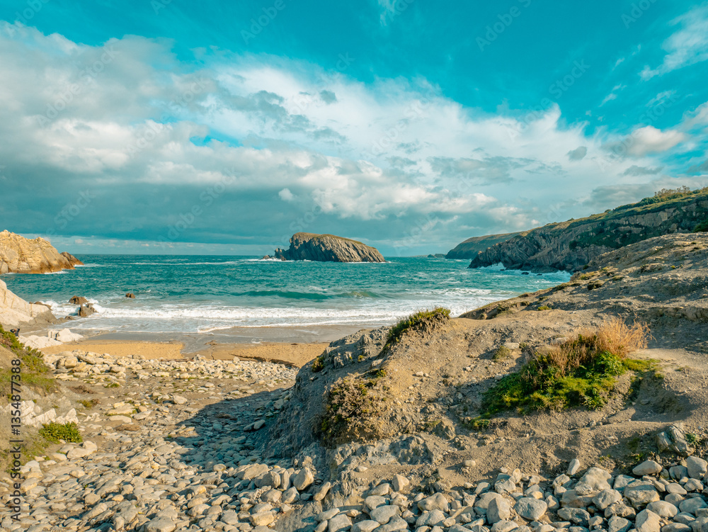 Fototapeta premium cliffs at the sea Spain