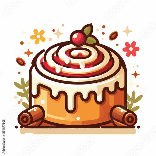 breakfast, bakery, dessert, roll, delicious, cinnamon, sweet, food, snack, bread, bun, pastry, spiral, tasty, cake, sugar, icing, fresh, dough, homemade, cinnamon roll, cream, background, bake, glazed