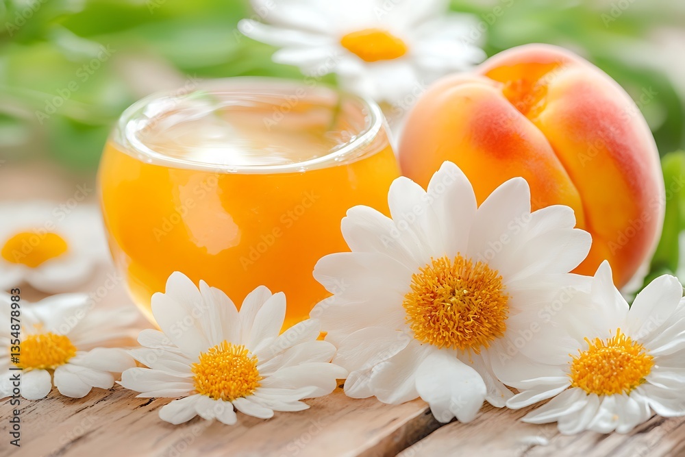 Peach Honey with Chamomile, and Summer. Peach Honey with Chamomile, and Summer.