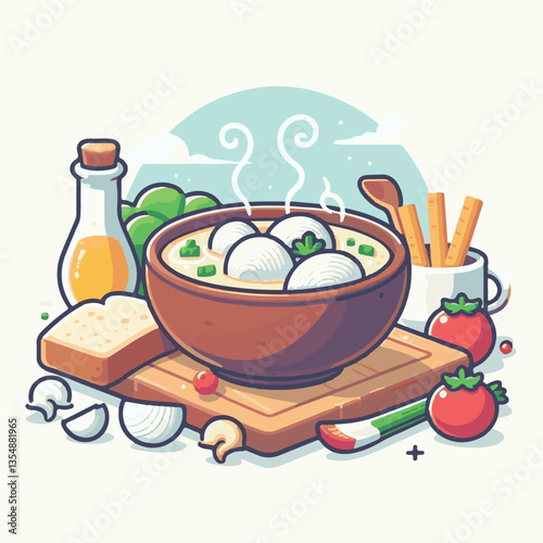 food, dinner, chowder, delicious, clam, bowl, soup, meal, lunch, seafood, gourmet, healthy, potato, creamy, cream, fresh, shellfish, white, cuisine, dish, parsley, bread, spoon, milk, hot, background,