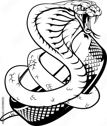 Photography Cobra Snake Ice Hockey Team Sports Cartoon Mascot