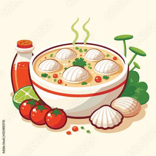 food, dinner, chowder, delicious, clam, bowl, soup, meal, lunch, seafood, gourmet, healthy, potato, creamy, cream, fresh, shellfish, white, cuisine, dish, parsley, bread, spoon, milk, hot, background,