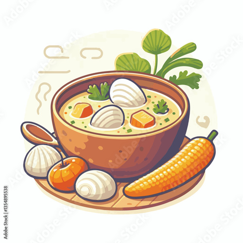 food, dinner, chowder, delicious, clam, bowl, soup, meal, lunch, seafood, gourmet, healthy, potato, creamy, cream, fresh, shellfish, white, cuisine, dish, parsley, bread, spoon, milk, hot, background,