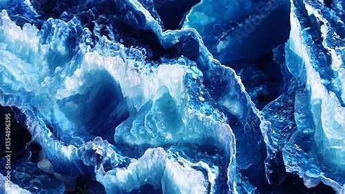 Close-up of stunning blue Sodalite agate stone with intricate patterns and textures, showcasing layers of translucent and opaque blue hues mineral pattern texture macro background.