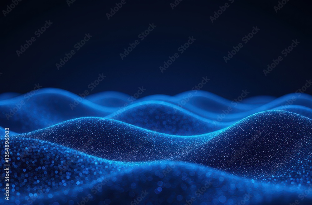 Abstract Blue Particle Wave Background Abstract Blue Particle Wave Background