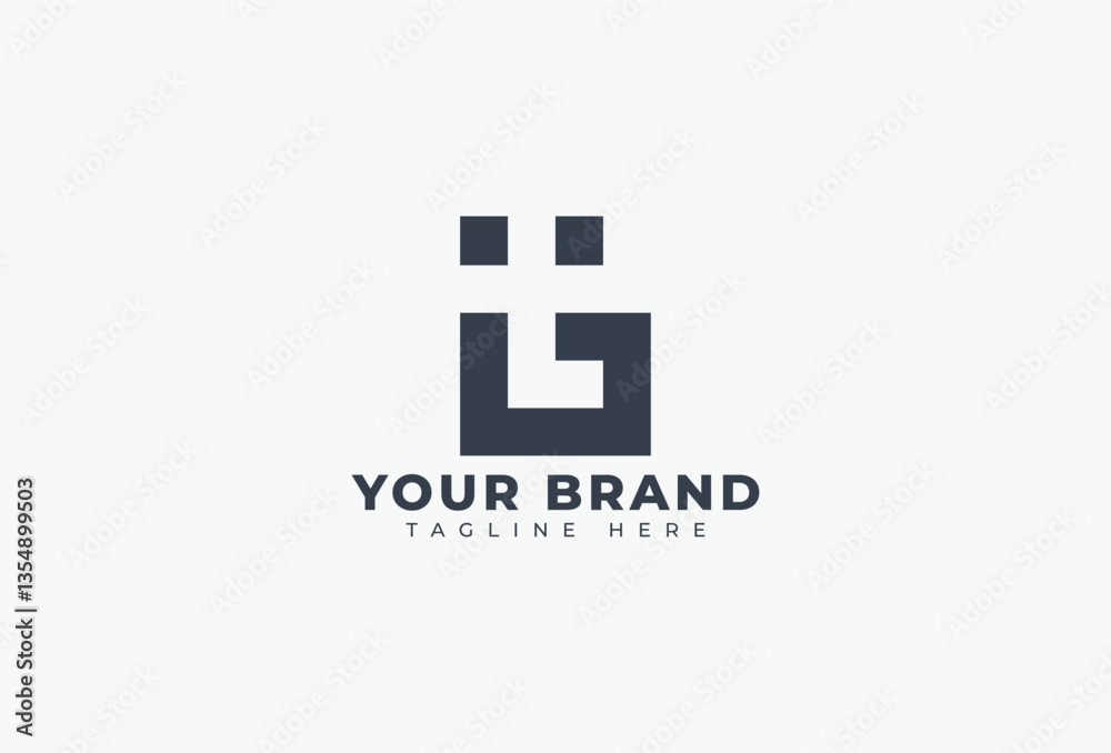Initial T G Negative Space Style Letter Logo Design Initial T G Negative Space Style Letter Logo Design