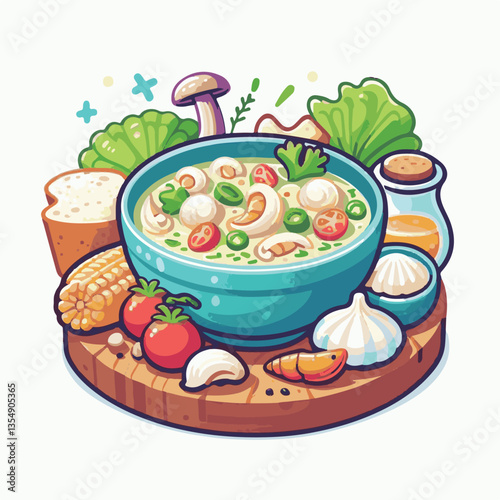 food, dinner, chowder, delicious, clam, bowl, soup, meal, lunch, seafood, gourmet, healthy, potato, creamy, cream, fresh, shellfish, white, cuisine, dish, parsley, bread, spoon, milk, hot, background,