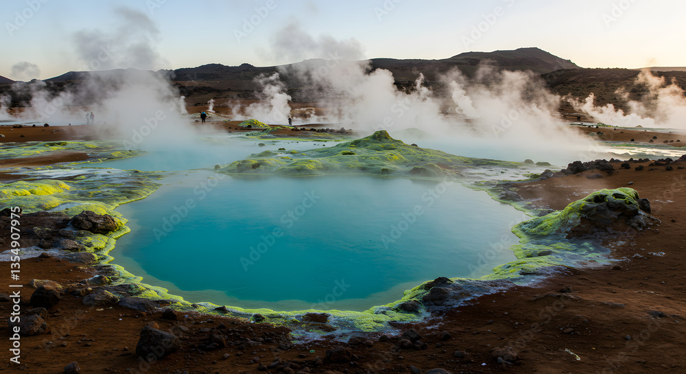 Obraz premium hot springs iceland