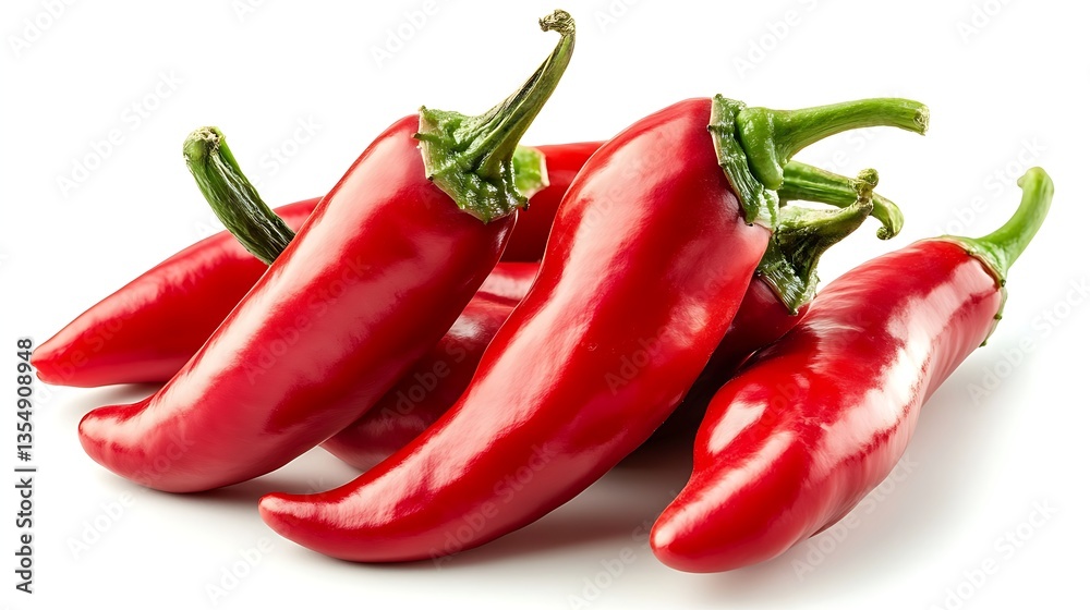 Vibrant Red Chili Pepper with a Sleek Surface: A Fresh and Bold Culinary Element Vibrant Red Chili Pepper with a Sleek Surface: A Fresh and Bold Culinary Element