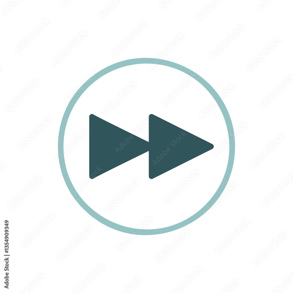 Play next track button vector flat icon Play next track button vector flat icon