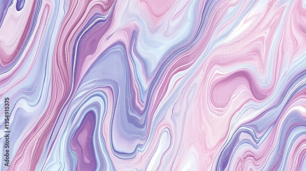 Obraz premium Swirling Abstract Fluid Background Featuring Shades Of Pastel Colors