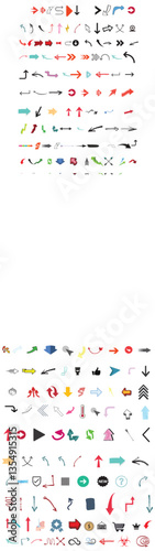 Wallpaper Mural Art & Illustration Vector Arrow WIth White Backround Torontodigital.ca