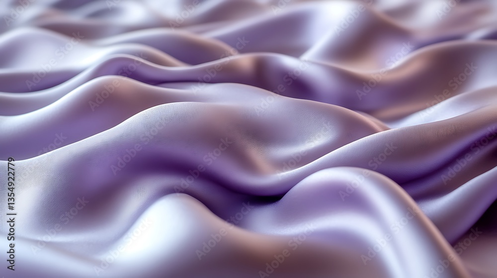 Obraz premium Lavender Silk Draped Fabric Texture Background
