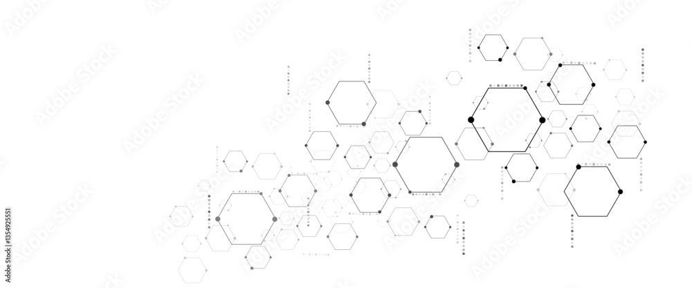 custom made wallpaper toronto digitalVector simple Hexagon elements. Vector illustration for medicine, technology or science design
