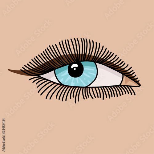 Minimalist Eye Illustration
