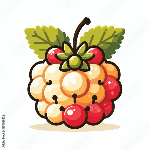 berry, cloudberry, nature, food, natural, fresh, healthy, background, organic, ripe, sweet, isolated, juicy, fruit, summer, orange, leaf, green, vitamin, illustration, plant, nordic, delicious, tasty,