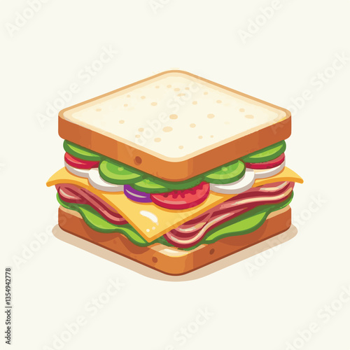 meal, sandwich, food, snack, bread, club, lunch, toast, tomato, meat, lettuce, ham, background, cheese, dinner, fresh, breakfast, bacon, healthy, vegetable, fast, salad, white, chicken, gourmet, appet
