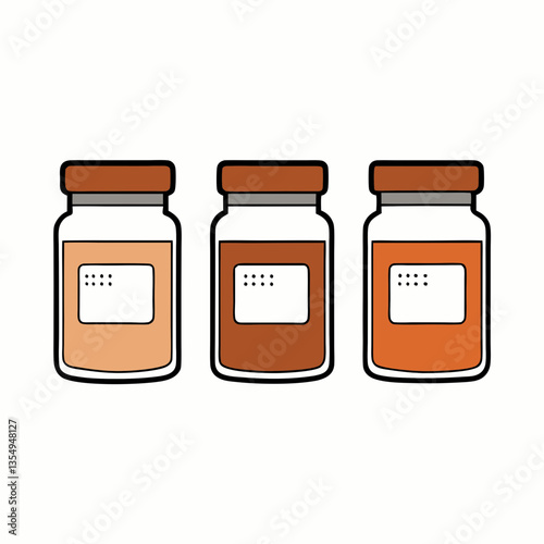 several spice jars with clear labels