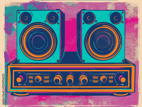 Graphic Sound – Retro Speaker Blast photo