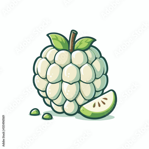 fruit, tropical, healthy, food, fresh, organic, nature, sweet, background, green, vegetarian, ripe, delicious, diet, vitamin, freshness, exotic, juicy, custard apple, nutrition, custard, tasty, agricu
