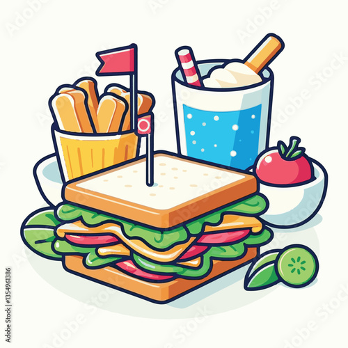 meal, sandwich, food, snack, bread, club, lunch, toast, tomato, meat, lettuce, ham, background, cheese, dinner, fresh, breakfast, bacon, healthy, vegetable, fast, salad, white, chicken, gourmet, appet