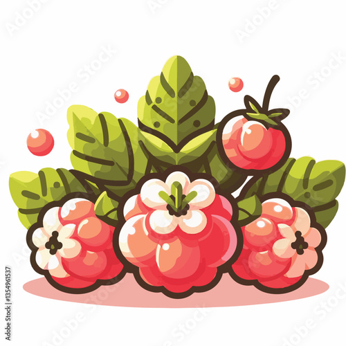 berry, cloudberry, nature, food, natural, fresh, healthy, background, organic, ripe, sweet, isolated, juicy, fruit, summer, orange, leaf, green, vitamin, illustration, plant, nordic, delicious, tasty,