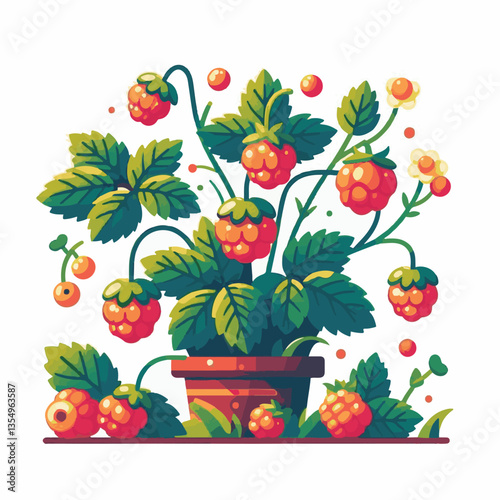 berry, cloudberry, nature, food, natural, fresh, healthy, background, organic, ripe, sweet, isolated, juicy, fruit, summer, orange, leaf, green, vitamin, illustration, plant, nordic, delicious, tasty,