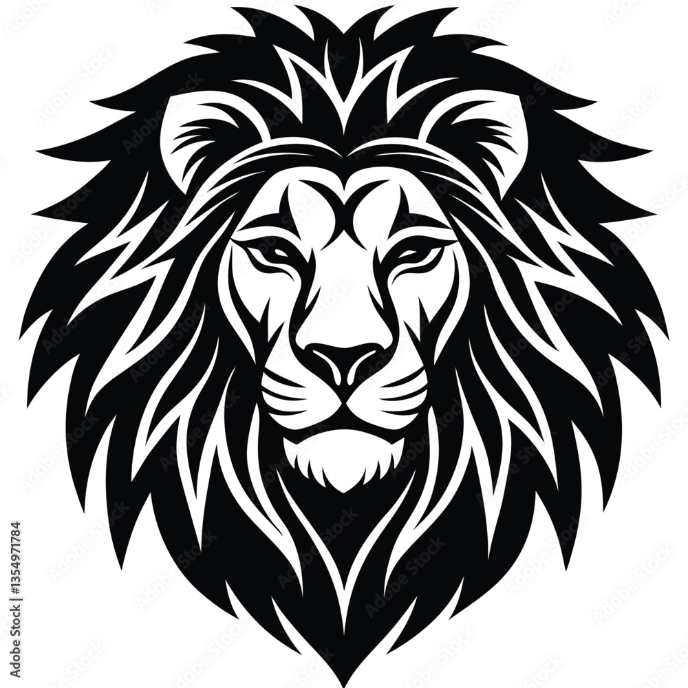 Lion Head vector isolated on white background Lion Head vector isolated on white background