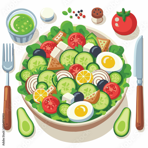 food, salad, vegetable, avocado, tomato, lunch, lettuce, cobb, american, egg, meal, chicken, keto, dinner, cuisine, green, meat, chopped, bacon, eating, diet, gourmet, fresh, healthy, dish, plate, org