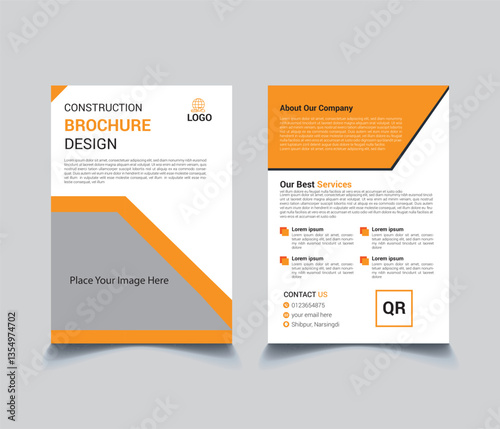 Creative Construction Flyer and Brochure Design