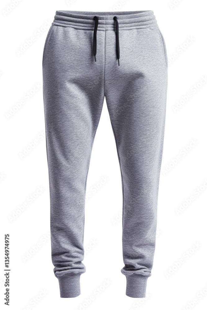 Light gray sweatpants with drawstring waist Light gray sweatpants with drawstring waist