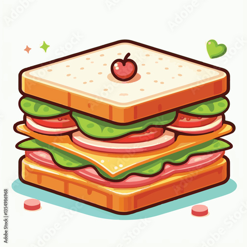 meal, sandwich, food, snack, bread, club, lunch, toast, tomato, meat, lettuce, ham, background, cheese, dinner, fresh, breakfast, bacon, healthy, vegetable, fast, salad, white, chicken, gourmet, appet