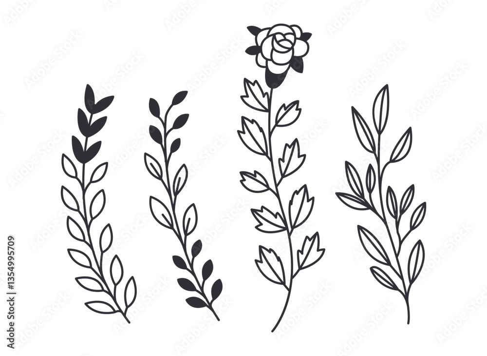 Set of Ribbon banner label collection design vector illustration