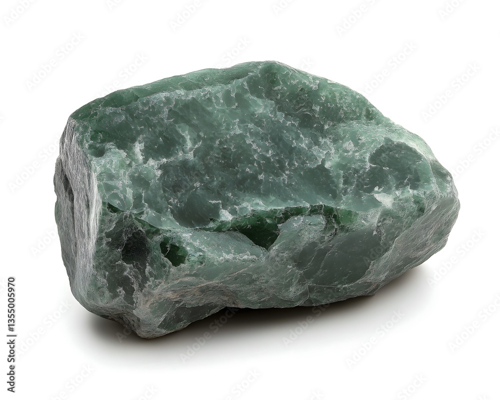 Obraz premium Raw Green Jade Stone Specimen