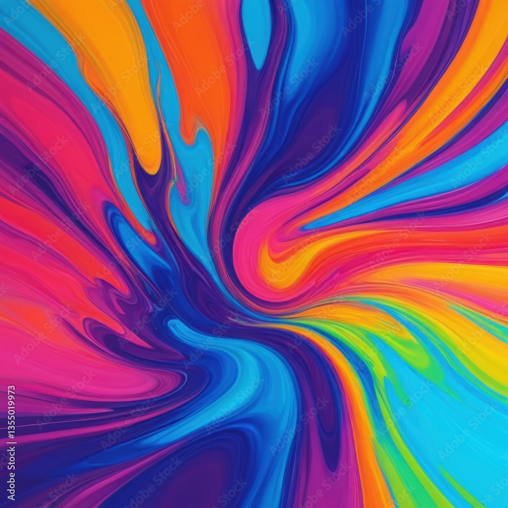 Obraz premium Chromatic Cascade