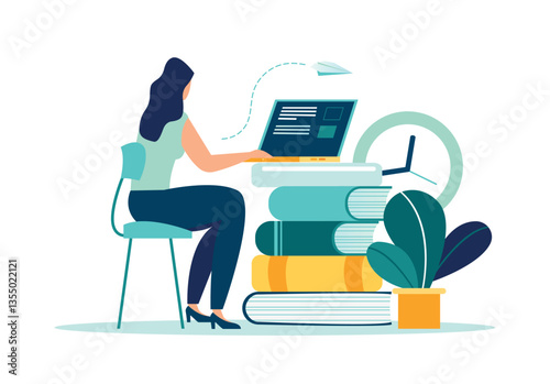 Vector colorful illustration of communication via the Internet, social networking,chat, video,news,messages,web site, search friends, mobile web graphics vector
