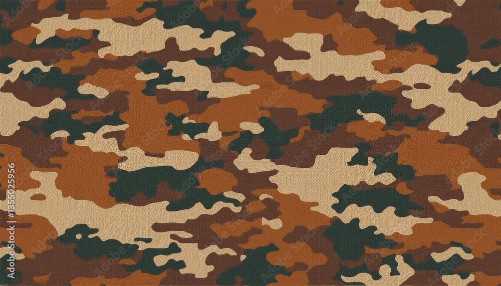 Fototapeta premium Texture military camouflage repeats seamless special force print.