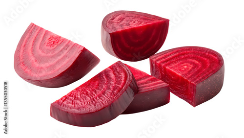 Beetroot Pieces Isolated | Transparent Background PNG

