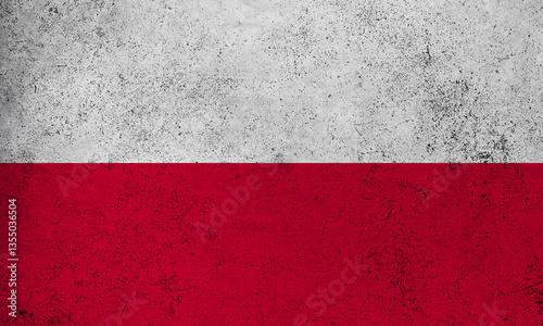 Flag Poland grunge texture