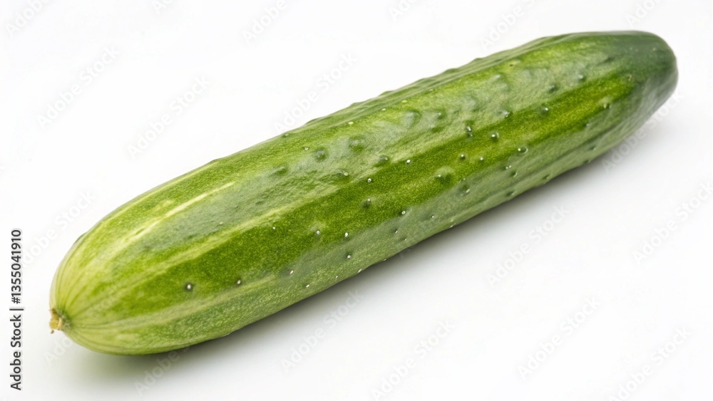 Dutch cucumber on a white background Dutch cucumber on a white background