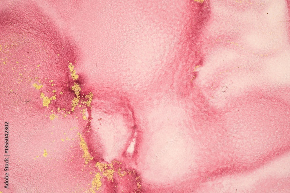 Fototapeta premium Original artwork photo of marble ink abstract art. High resolution photograph from exemplary original painting. Abstract painting was painted on HQ paper texture to create smooth marbling pattern.