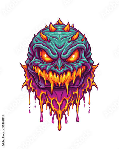 A bioluminescent, alien-like plasma creature, dripping viscous energy, resembles a monstrous, amorphous being.  Detailed, 8k resolution.