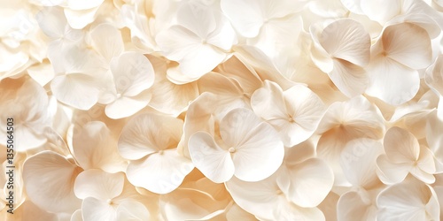 A mesmerizing arrangement of translucent, beige petals that captures the ethereal beauty of nature, evoking tranquility 