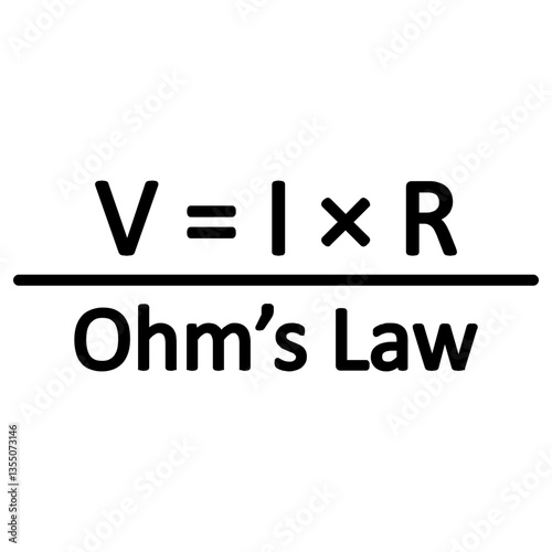 ohms law formula icon