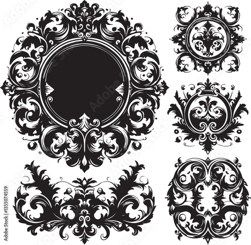 "Royal Ornamental King Crown Vector | Luxury Baroque Flourish Design