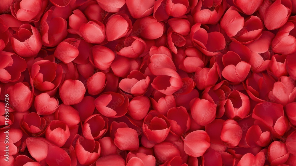 A Sea of Red: A captivating sea of lush, vibrant red petals cascade in a seamless pattern, invoking a sense of warmth, love, and natural beauty. A Sea of Red: A captivating sea of lush, vibrant red petals cascade in a seamless pattern, invoking a sense of warmth, love, and natural beauty.